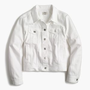 J. Crew Denim Jacket in White